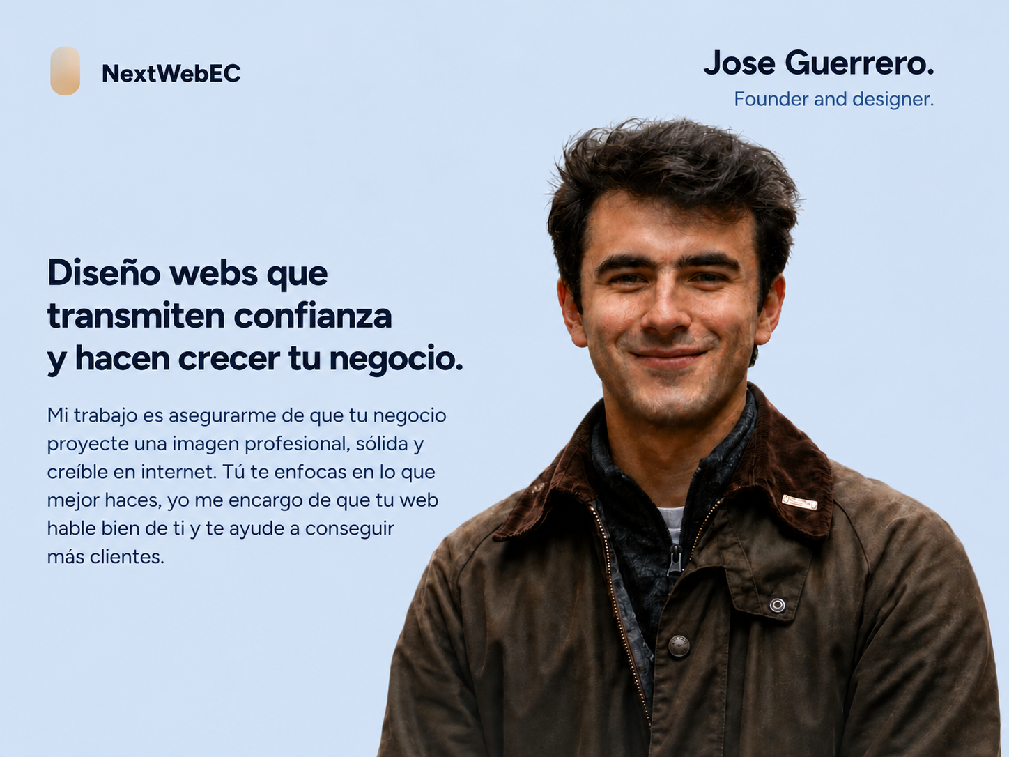 José Guerrero, diseñador de NextWebEC